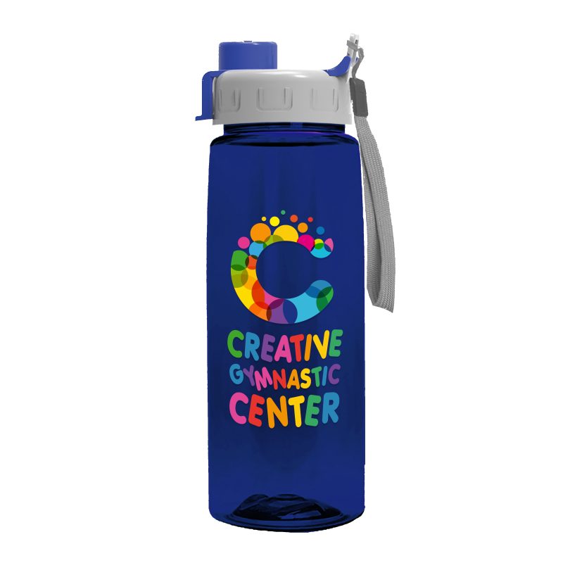 Custom Garyline® Flair Tritan® Bottle with Quick-Snap Lid - 26 oz. - 9