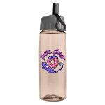 Custom Garyline® Flair Tritan® Bottle with Ring-Straw Lid - 26 oz. - 1