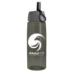Custom Garyline® Flair Tritan® Bottle with Ring-Straw Lid - 26 oz. - 2