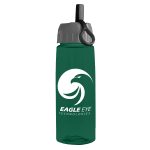 Custom Garyline® Flair Tritan® Bottle with Ring-Straw Lid - 26 oz. - 4