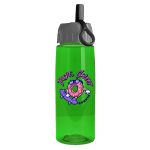 Custom Garyline® Flair Tritan® Bottle with Ring-Straw Lid - 26 oz. - 5