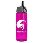 Custom Garyline® Flair Tritan® Bottle with Ring-Straw Lid - 26 oz. - 6
