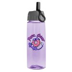 Custom Garyline® Flair Tritan® Bottle with Ring-Straw Lid - 26 oz. - 7