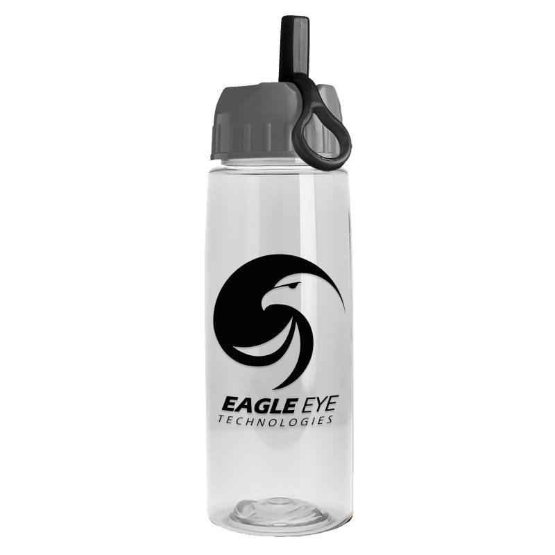 Custom Garyline® Flair Tritan® Bottle with Ring-Straw Lid - 26 oz.