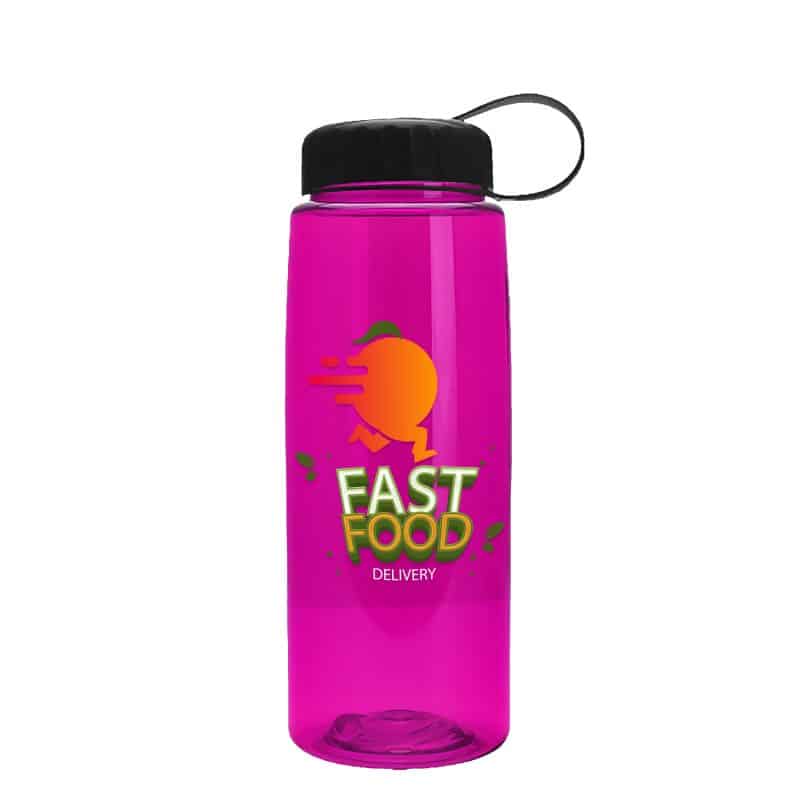 Custom Garyline® Flair Tritan® Bottle with Tethered Lid - 26 oz. - 5
