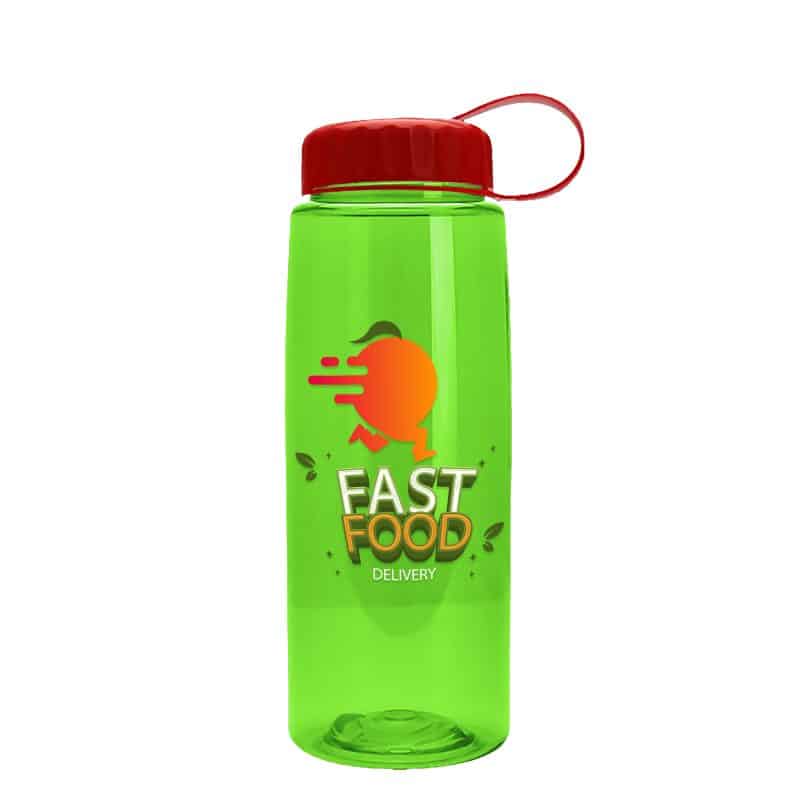 Custom Garyline® Flair Tritan® Bottle with Tethered Lid - 26 oz. - 7