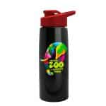 Custom Garyline® Flair Tritan® Metallike Bottle with Drink-Thru Lid - 26 oz. - 1