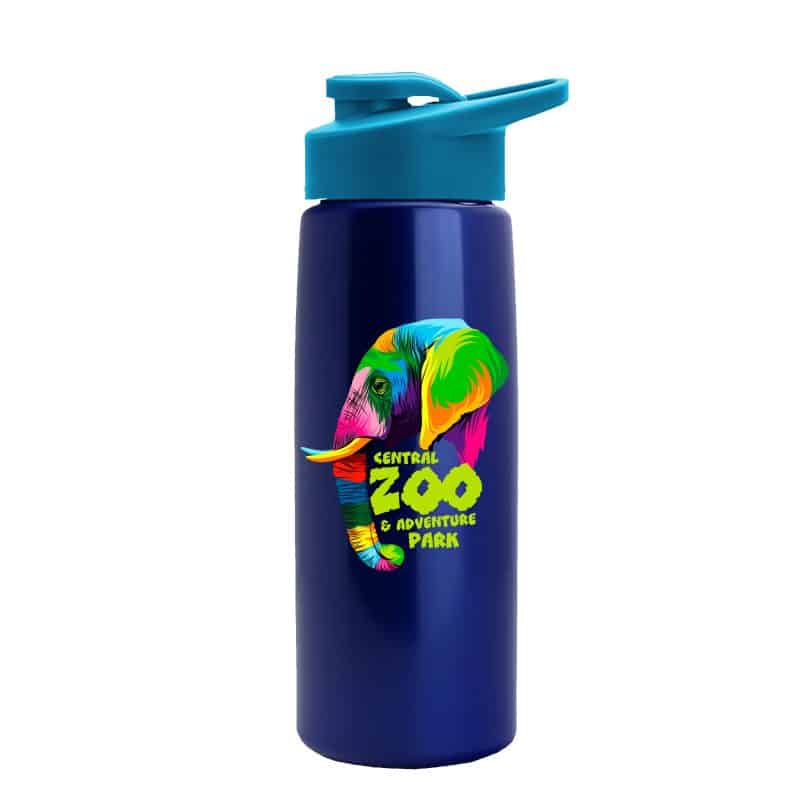 Custom Garyline® Flair Tritan® Metallike Bottle with Drink-Thru Lid - 26 oz. - 2