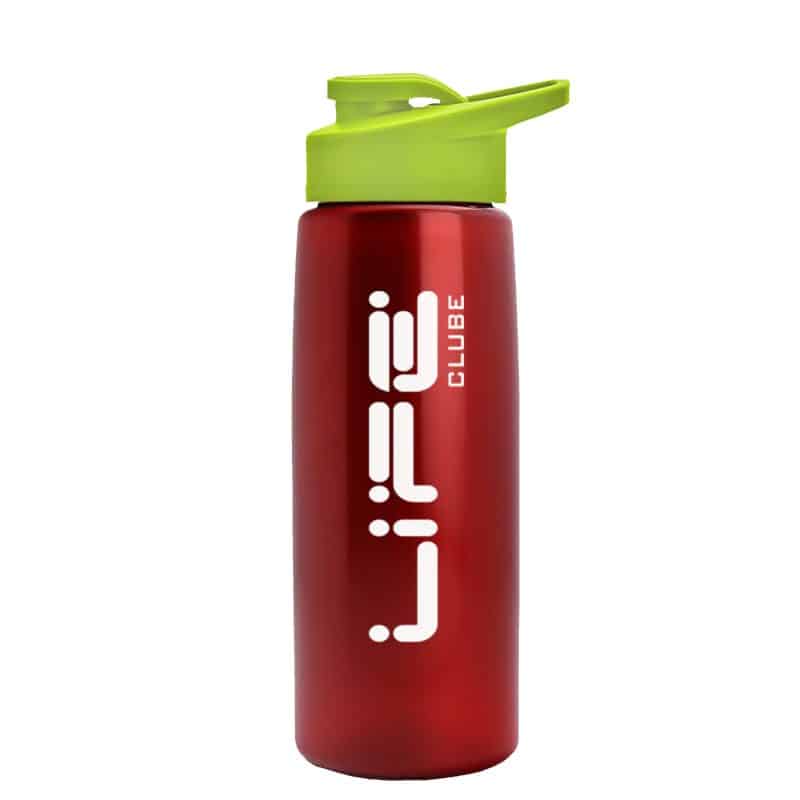 Custom Garyline® Flair Tritan® Metallike Bottle with Drink-Thru Lid - 26 oz. - 8