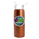 Custom Garyline® Flair Tritan® Metallike Bottle with Flip-Straw Lid - 26 oz. - 5