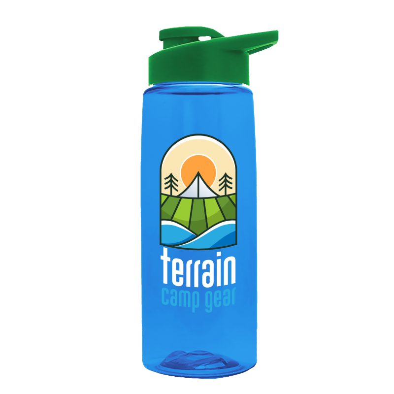 Custom Garyline® Flair Tritan® Renew Bottle with Drink-Thru Lid - 26 oz. - 5