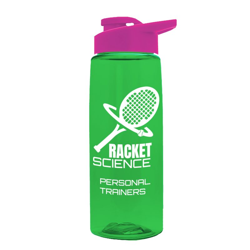 Custom Garyline® Flair Tritan® Renew Bottle with Drink-Thru Lid - 26 oz. - 6