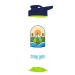 Custom Garyline® Flair Tritan® Renew Bottle with Drink-Thru Lid - 26 oz. - 9