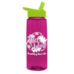 Custom Garyline® Flair Tritan® Renew Bottle with Flip-Straw Lid - 26 oz. - 4