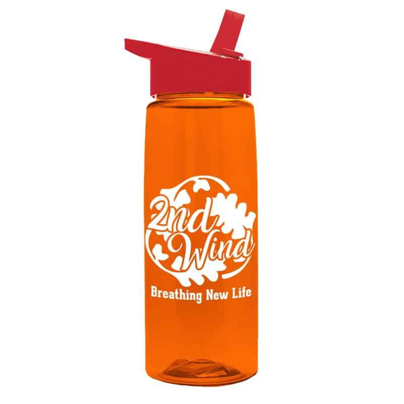 Custom Garyline® Flair Tritan® Renew Bottle with Flip-Straw Lid - 26 oz. - 6