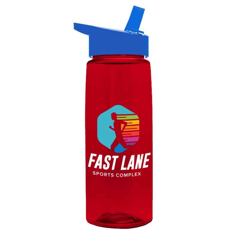 Custom Garyline® Flair Tritan® Renew Bottle with Flip-Straw Lid - 26 oz. - 7