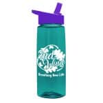 Custom Garyline® Flair Tritan® Renew Bottle with Flip-Straw Lid - 26 oz. - 8