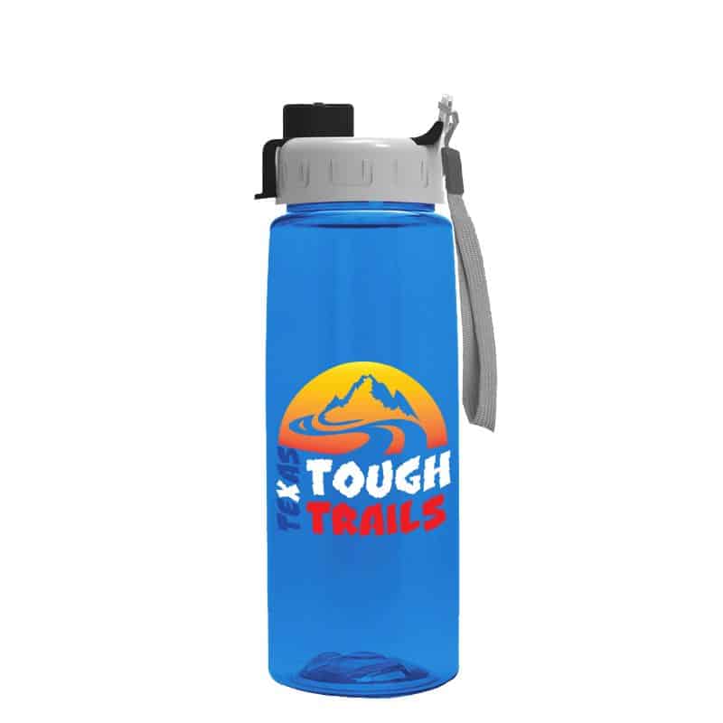 Custom Garyline® Flair Tritan® Renew Bottle with Ring-Straw Lid - 26 oz. - 3