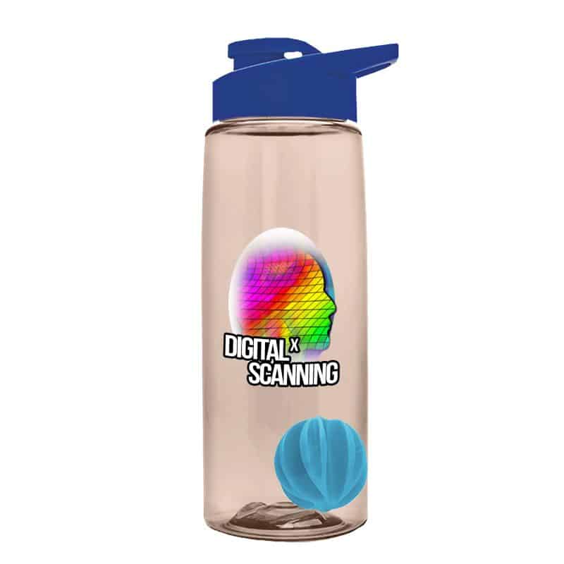 Custom Garyline® Flair Tritan® Shaker Bottle with Drink-Thru Lid and Mixing Ball - 26 oz. - 4