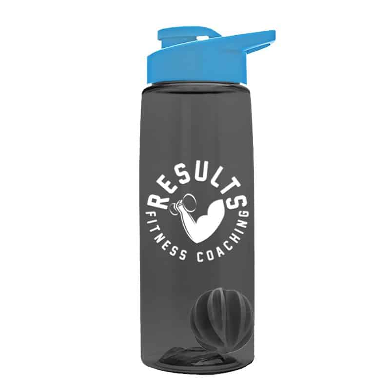 Custom Garyline® Flair Tritan® Shaker Bottle with Drink-Thru Lid and Mixing Ball - 26 oz. - 5