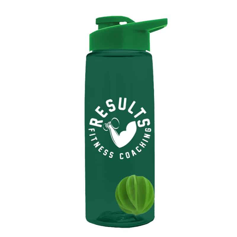 Custom Garyline® Flair Tritan® Shaker Bottle with Drink-Thru Lid and Mixing Ball - 26 oz. - 7