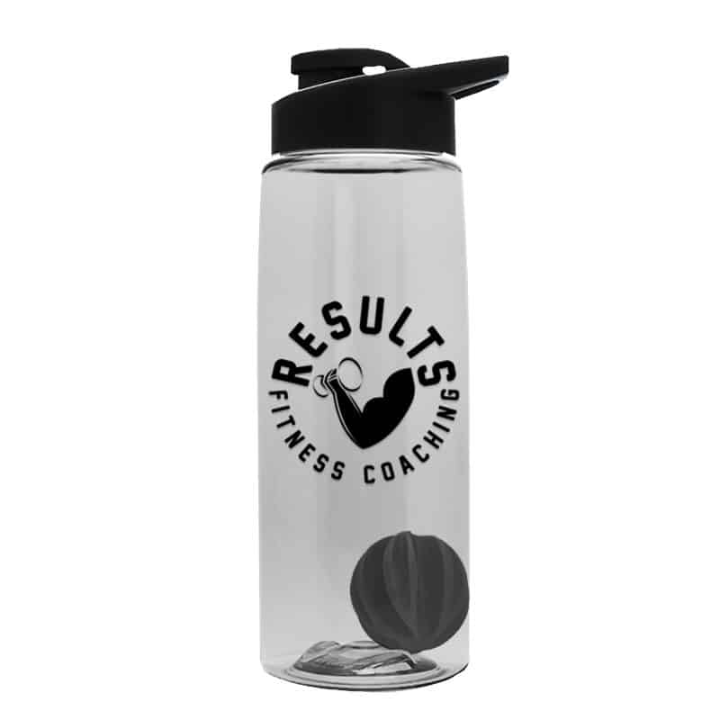 Custom Garyline® Flair Tritan® Shaker Bottle with Drink-Thru Lid and Mixing Ball - 26 oz.