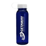 Custom Garyline® Flat-Sided Tritan® Bottle with Tethered Lid - 24 oz. - 4