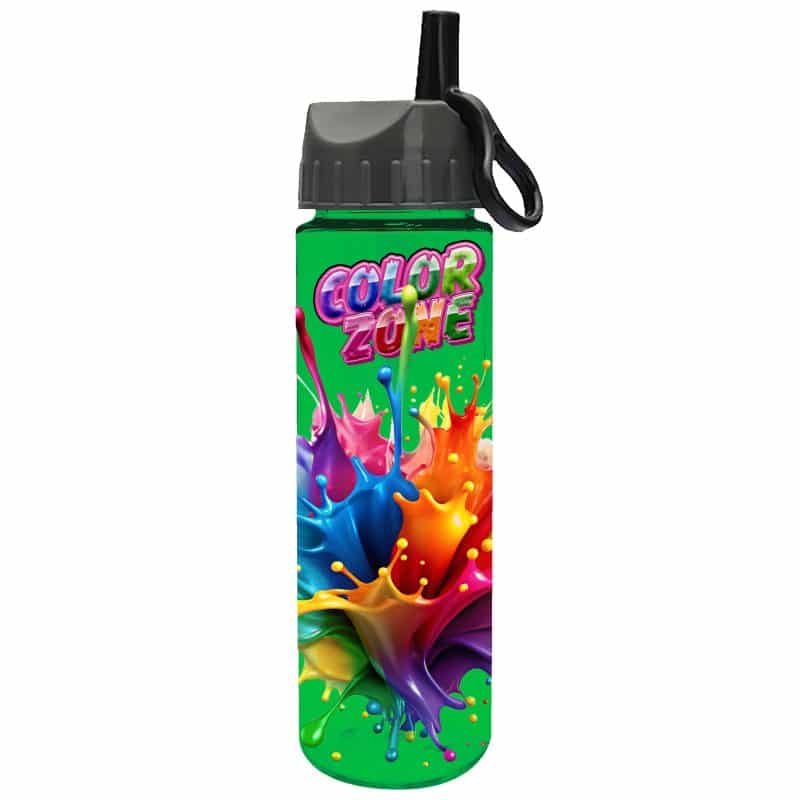 Custom Garyline® Freedom Tritan® Bottle with Ring-Straw Lid - 28 oz. - 3