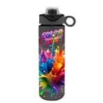 Custom Garyline® Freedom Tritan® Bottle with Two-Tone Drink-Thru Lid with Silicone Loop - 28 oz. - 1