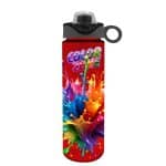 Custom Garyline® Freedom Tritan® Bottle with Two-Tone Drink-Thru Lid with Silicone Loop - 28 oz. - 5