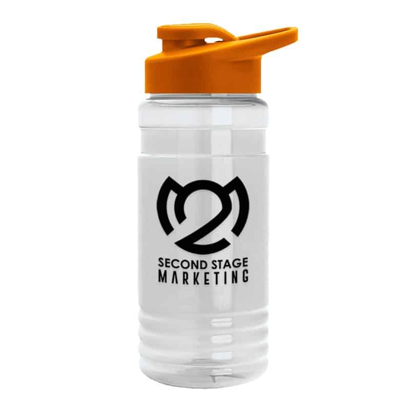 Custom Garyline® Groove Tritan® Bottle with Drink-Thru Lid - 20 oz. - 2