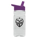 Custom Garyline® Groove Tritan® Bottle with Flip-Straw Lid - 20 oz. - 2