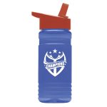 Custom Garyline® Groove Tritan® Bottle with Flip-Straw Lid - 20 oz. - 7