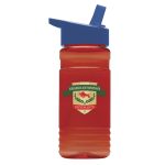 Custom Garyline® Groove Tritan® Bottle with Flip-Straw Lid - 20 oz. - 9