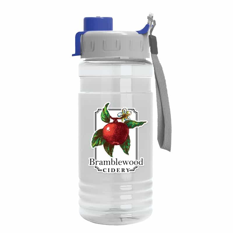 Custom Garyline® Groove Tritan® Bottle with Quick-Snap Lid - 20 oz. - 1