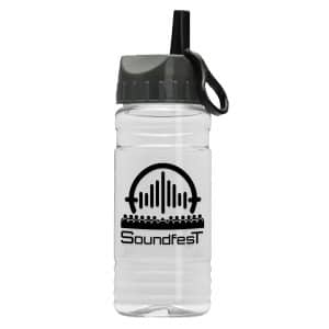 Custom Garyline® Groove Tritan® Bottle with Ring-Straw Lid - 20 oz.