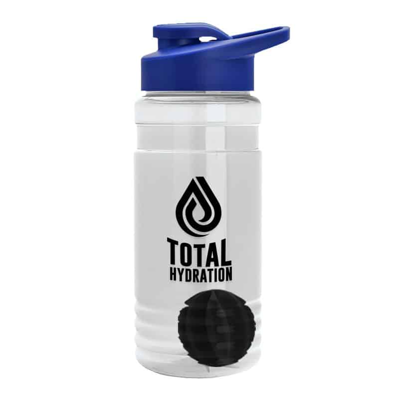 Custom Garyline® Groove Tritan® Shaker Bottle with Drink-Thru Lid and Mixing Ball - 20 oz. - 2