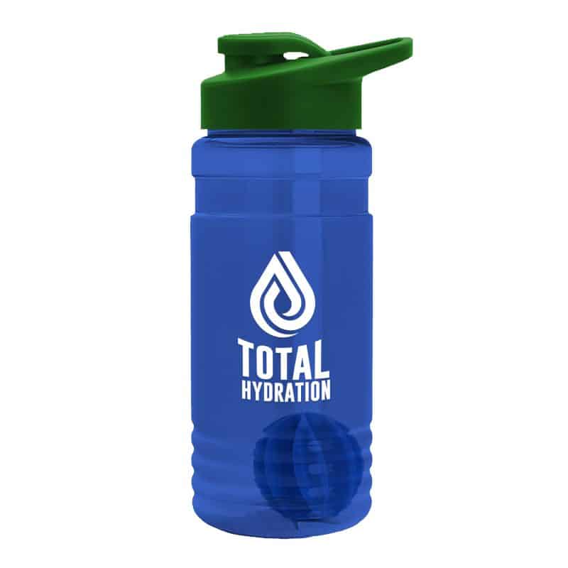Custom Garyline® Groove Tritan® Shaker Bottle with Drink-Thru Lid and Mixing Ball - 20 oz. - 6