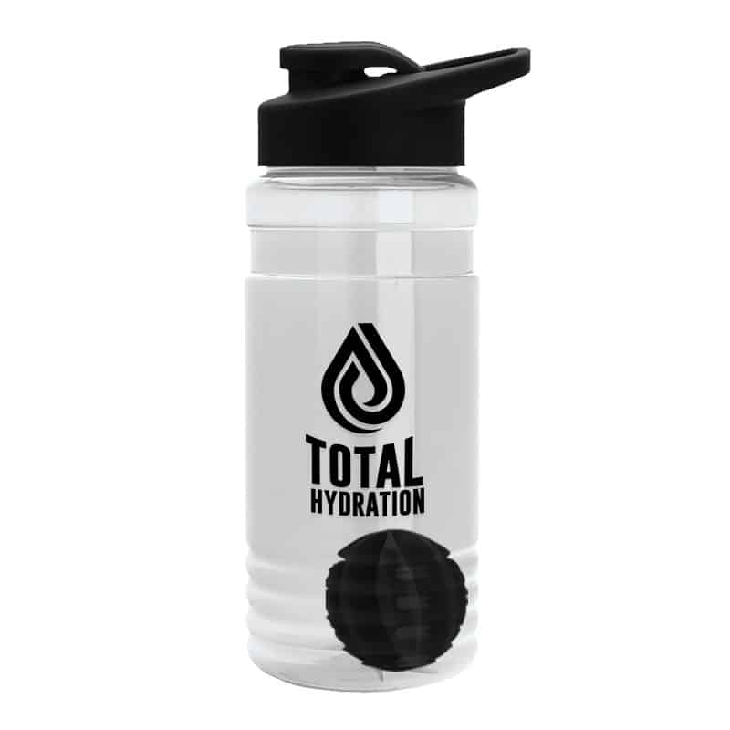 Custom Garyline® Groove Tritan® Shaker Bottle with Drink-Thru Lid and Mixing Ball - 20 oz.