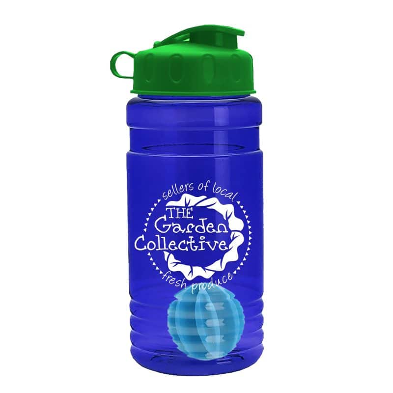 Custom Garyline® Groove Tritan® Shaker Bottle with Flip-Top Lid and Mixing Ball - 20 oz. - 4