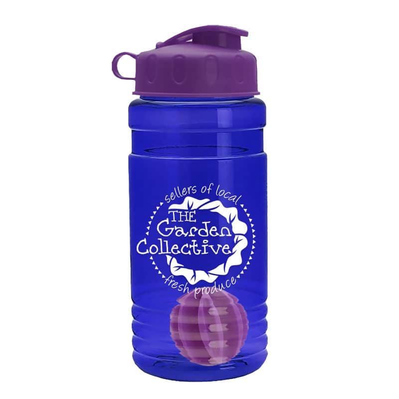 Custom Garyline® Groove Tritan® Shaker Bottle with Flip-Top Lid and Mixing Ball - 20 oz. - 5