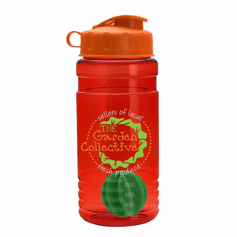 Custom Garyline® Groove Tritan® Shaker Bottle with Flip-Top Lid and Mixing Ball - 20 oz. - 6