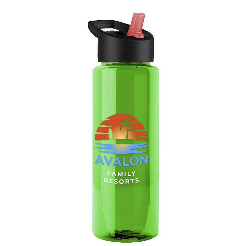 Custom Garyline® Guzzler Bottle with Flip-Straw Lid - 32 oz. - 6