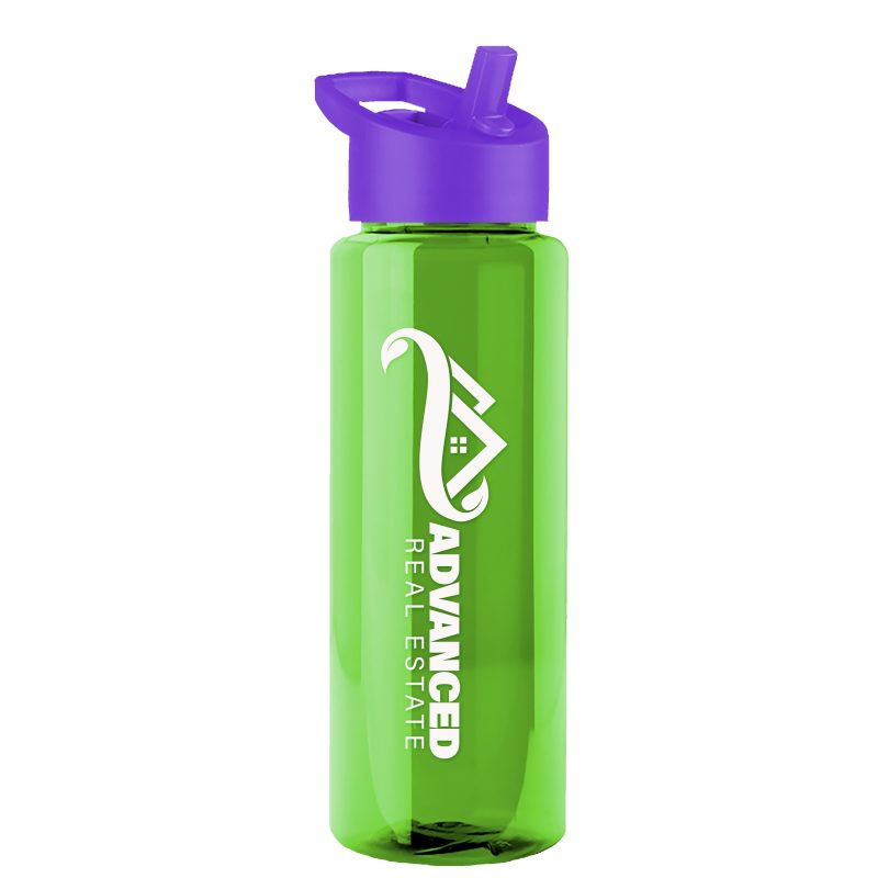 Custom Garyline® Guzzler Bottle with Flip-Straw Lid - 32 oz. - 7