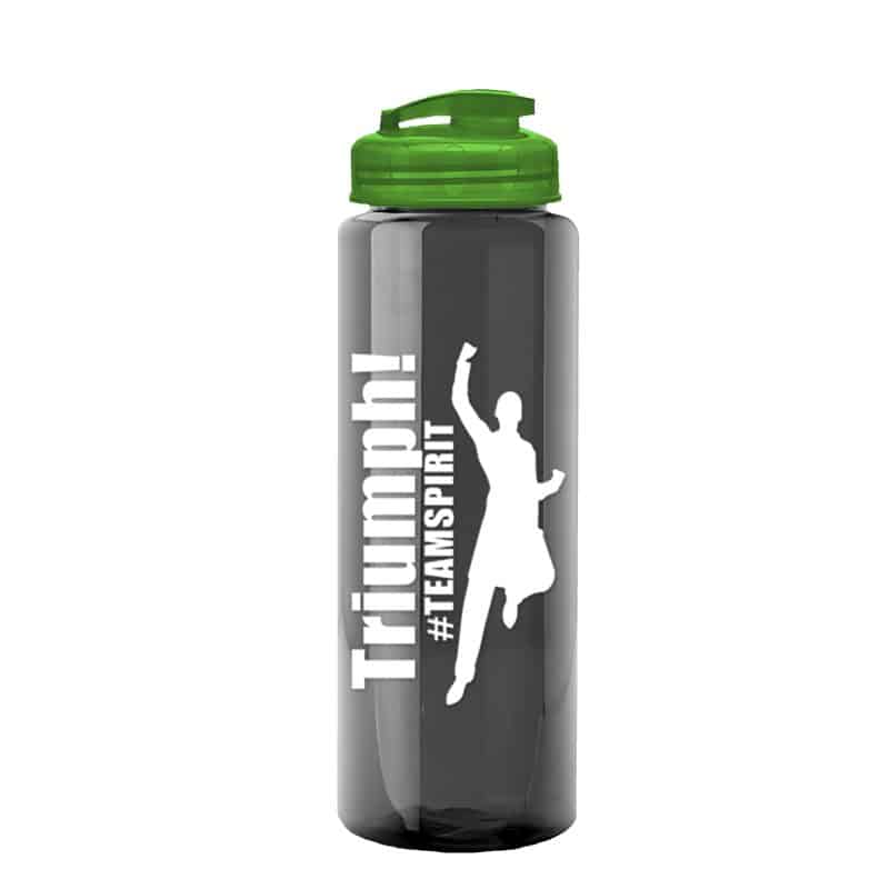 Custom Garyline® Guzzler Bottle with Flip-Top Lid - 32 oz. - 4
