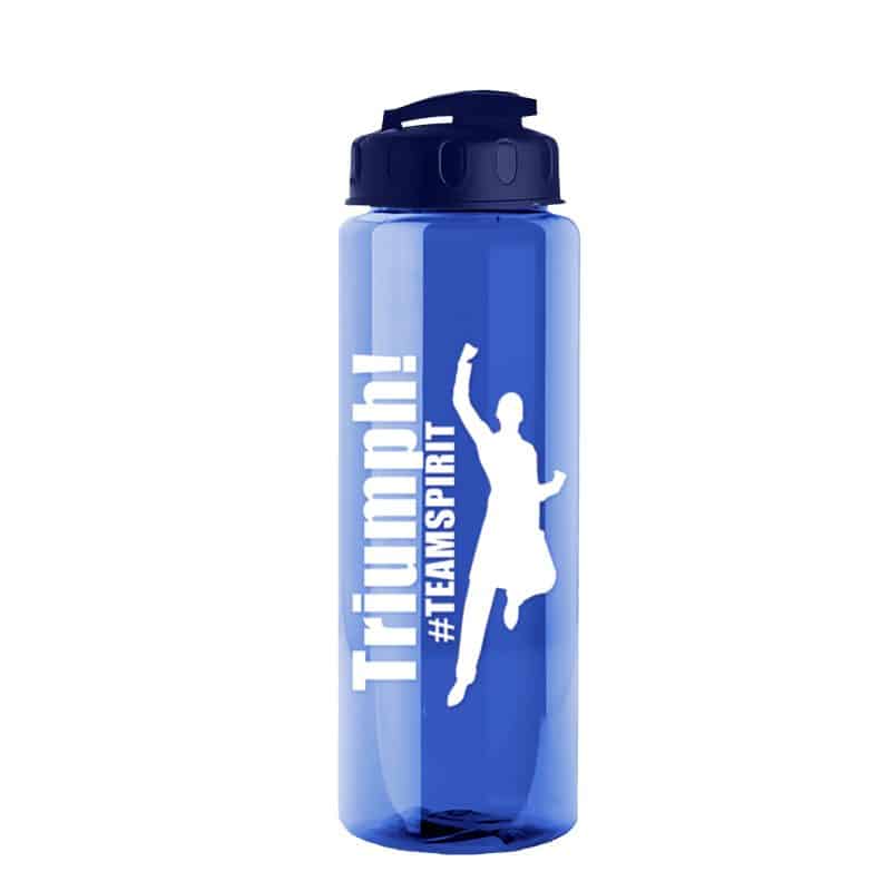 Custom Garyline® Guzzler Bottle with Flip-Top Lid - 32 oz. - 6