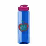 Custom Garyline® Guzzler Bottle with Flip-Top Lid - 32 oz. - 7