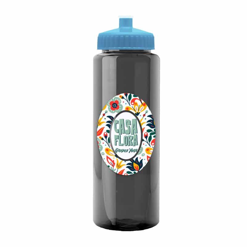 Custom Garyline® Guzzler Bottle with Push-Pull Lid - 32 oz. - 3