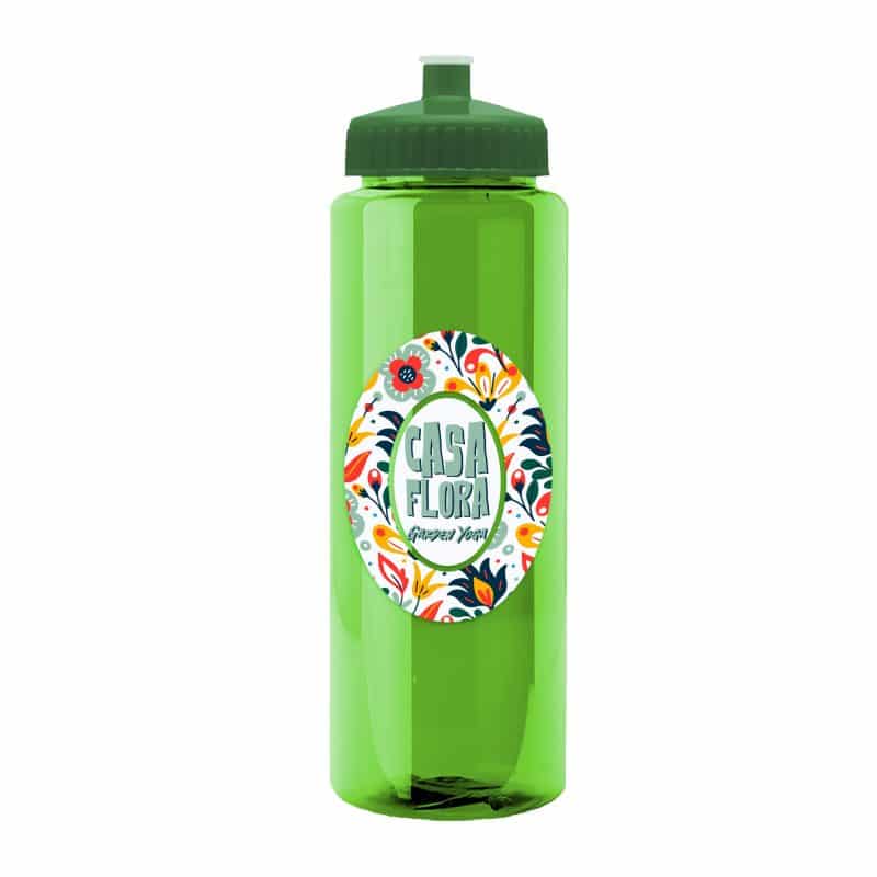 Custom Garyline® Guzzler Bottle with Push-Pull Lid - 32 oz. - 9