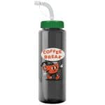 Custom Garyline® Guzzler Bottle with Straw Lid - 32 oz. - 2